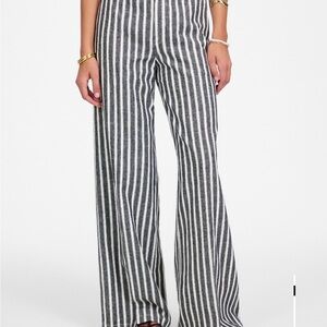 Madewell Zoe Relaxed Wide Leg Pant in  linen cotton blend
